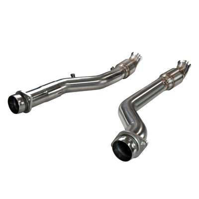 Kooks 2012+ Jeep Grand Cherokee SRT8 6.4L 3in Stainless GREEN Catted Connection Pipes-Connecting Pipes-Deviate Dezigns (DV8DZ9)