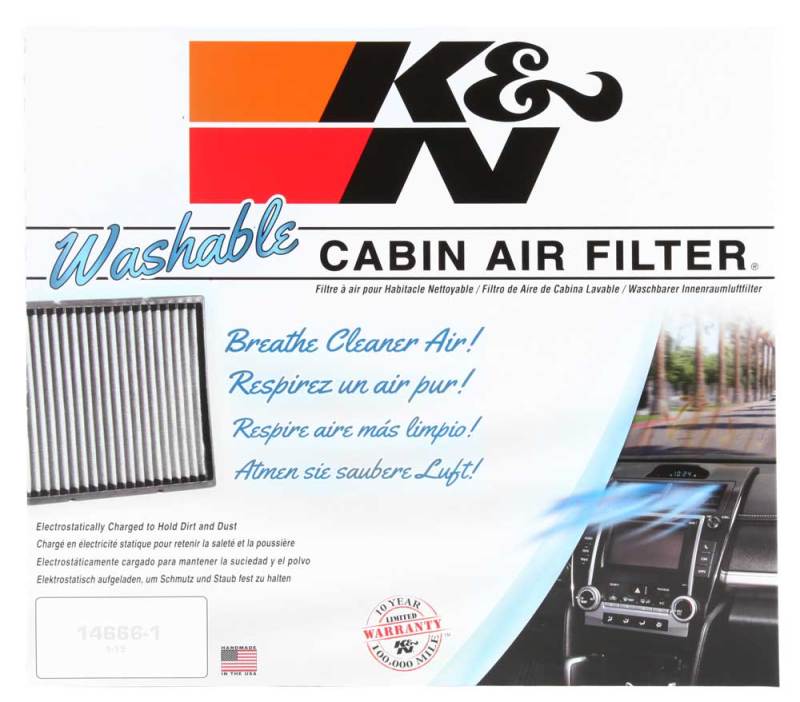 K&N 11-16 Jeep Grand Cherokee / 11-16 Dodge Durango Cabin Air Filter-Cabin Air Filters-Deviate Dezigns (DV8DZ9)