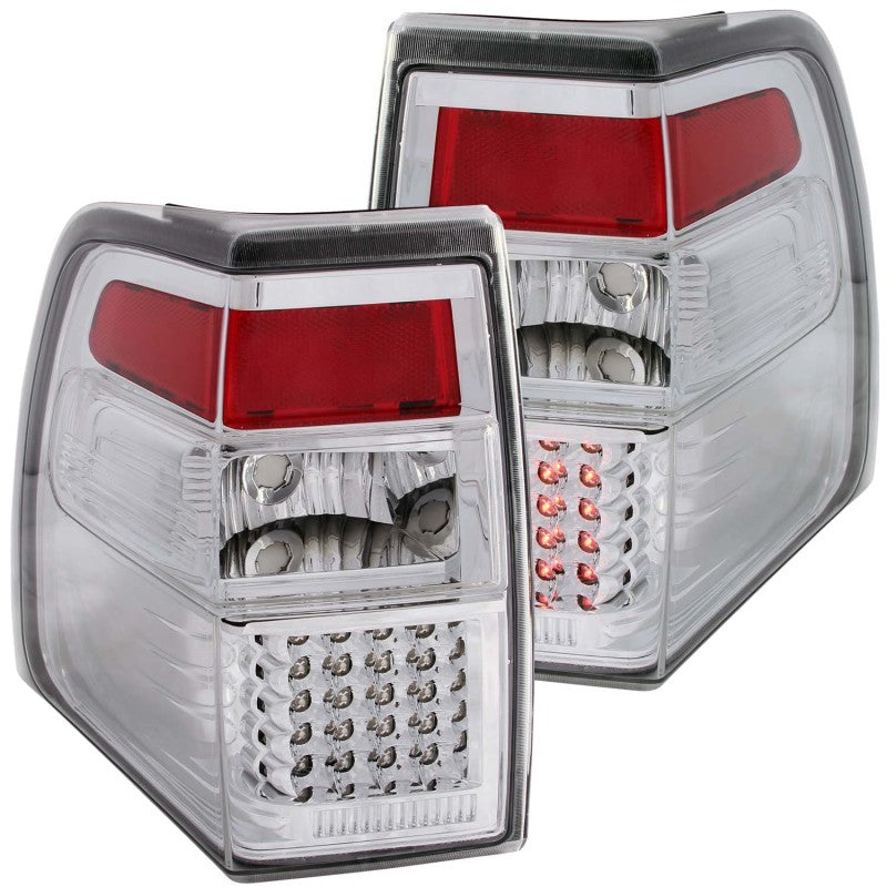 ANZO 2007-2014 Ford Expedition LED Taillights Chrome-Tail Lights-Deviate Dezigns (DV8DZ9)