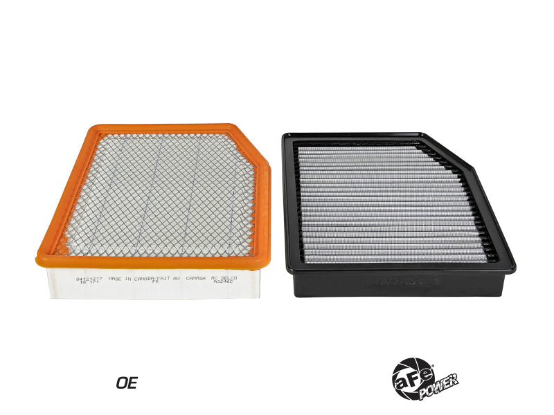 aFe MagnumFLOW Pro DRY S OE Replacement Filter 2019 GM Silverado/Sierra 1500 V6-2.7L/4.3L/V8-5.3-Air Filters - Universal Fit-Deviate Dezigns (DV8DZ9)