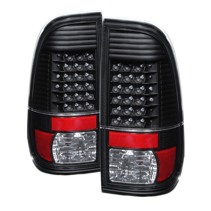 Xtune Ford Super Duty 08-15 LED Tail Lights Black ALT-JH-FS08-LED-BK-Tail Lights-Deviate Dezigns (DV8DZ9)