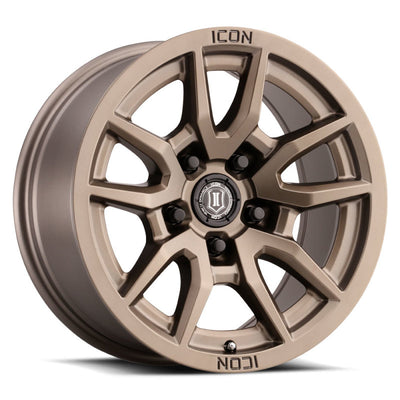ICON Vector 5 17x8.5 5x150 25mm Offset 5.75in BS 110.1mm Bore Bronze Wheel-Wheels - Cast-Deviate Dezigns (DV8DZ9)