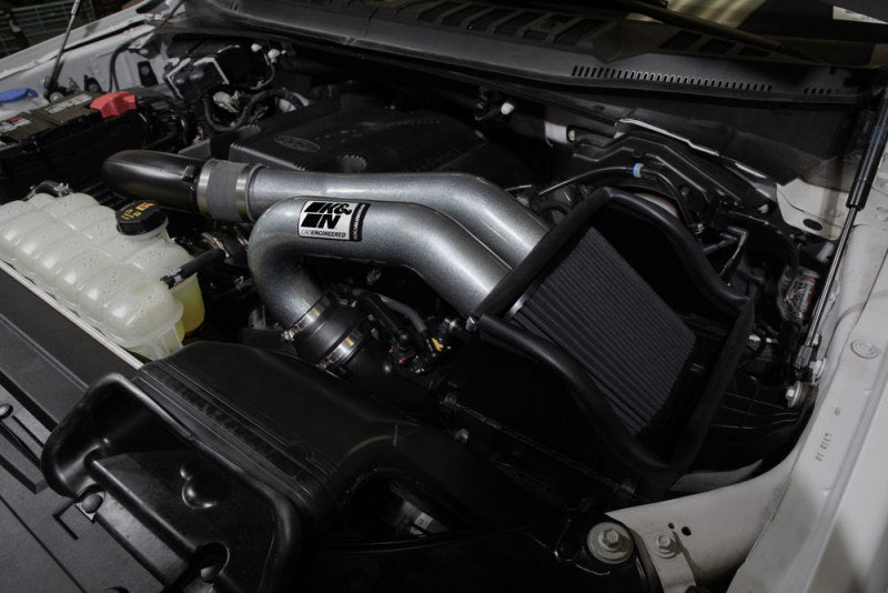 K&N 15-23 Ford F-150 (Incl. Raptor) 2.7L/3.5L V6 Performance Air Intake System-Cold Air Intakes-Deviate Dezigns (DV8DZ9)