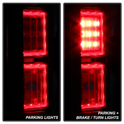 Spyder 18-19 Ford F-150 (w/o Blind Spot Sensor) LED Tail Lights - Red Clear (ALT-YD-FF15018-LED-RC)-Tail Lights-Deviate Dezigns (DV8DZ9)