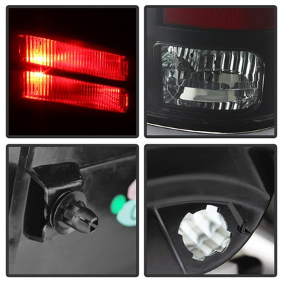 Spyder Dodge Ram 1500 09-14 LED Tail Lights Incandescent- Blk Smke ALT-YD-DRAM09-LED-BSM-Tail Lights-Deviate Dezigns (DV8DZ9)
