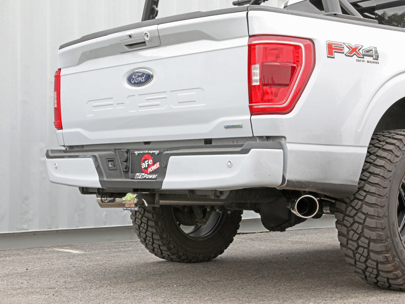 aFe Gemini XV 3in 304 SS Cat-Back Exhaust 2021 Ford F-150 V6 2.7L/3.5L (tt)/V8 5.0L w/ Polished Tips-Catback-Deviate Dezigns (DV8DZ9)