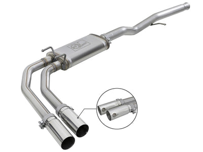 aFe Rebel Series 3in-2.5in 409 SS Cat-Back Exhaust 09-18 GM Silverado/Sierra 1500 V6-4.3L / V8-4.6L-Catback-Deviate Dezigns (DV8DZ9)