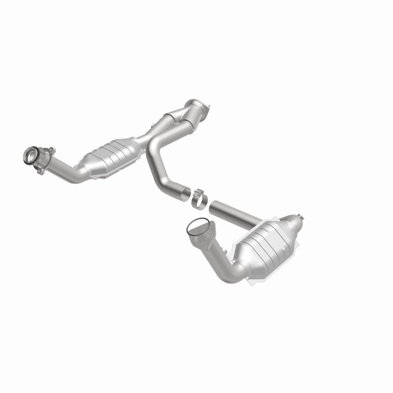 MagnaFlow Conv DF 02-06 Cadillac Escalade / 02-06 Chevy Avalanche 5.3L Dual Conv Y-Pipe Assembly 2WD-Catalytic Converter Direct Fit-Deviate Dezigns (DV8DZ9)