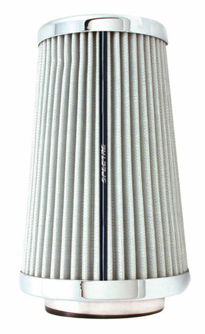 Spectre Adjustable Conical Air Filter 9-1/2in. Tall (Fits 3in. / 3-1/2in. / 4in. Tubes) - White-Air Filters - Universal Fit-Deviate Dezigns (DV8DZ9)