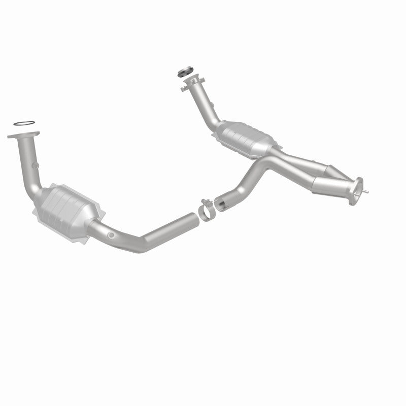 MagnaFlow Conv DF 02-06 Cadillac Escalade / 02-06 Chevy Avalanche 5.3L Dual Conv Y-Pipe Assembly 2WD-Catalytic Converter Direct Fit-Deviate Dezigns (DV8DZ9)