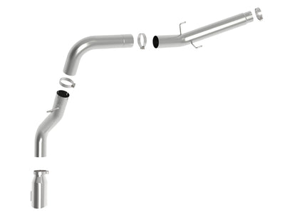 aFe 19-22 Ram Diesel Trucks L6-6.7L(td) Large Bore-HD 5in 409SS DPF-Back Exhaust System w/Pol Tip-DPF Back-Deviate Dezigns (DV8DZ9)