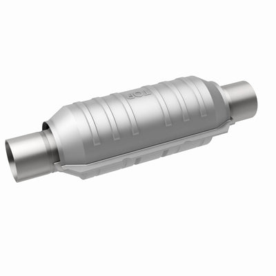 MagnaFlow Catalytic Converter 2 in Inlet 2 in Outlet 11 in Length SS-Catalytic Converter Universal-Deviate Dezigns (DV8DZ9)