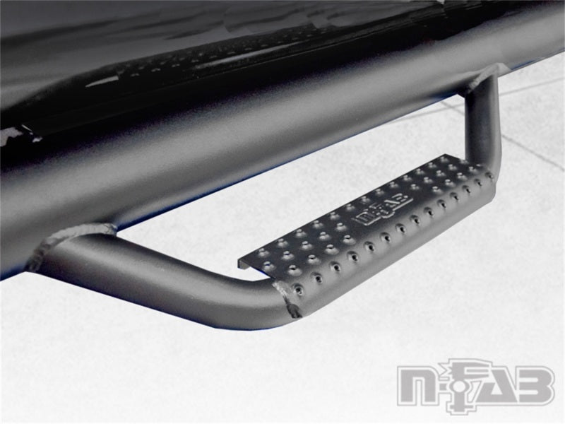 N-Fab Nerf Step 01-04 Toyota Tacoma Double Cab 5ft Bed - Tex. Black - W2W - 3in-Side Steps-Deviate Dezigns (DV8DZ9)