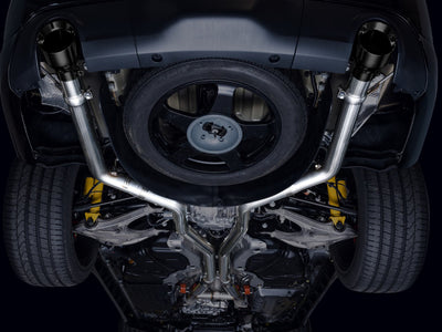 AWE Tuning 18-23 Dodge Durango SRT & Hellcat Track Edition Exhaust - Diamond Black Tips-Catback-Deviate Dezigns (DV8DZ9)