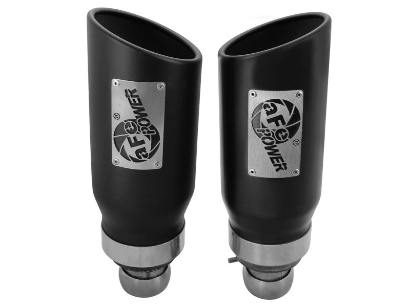 aFe Power 09-15 Dodge Ram 3.0L/5.7L Black Exhaust Tip Upgrade-Catback-Deviate Dezigns (DV8DZ9)