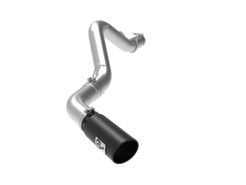 aFe Large Bore-HD 5 IN 409 SS DPF-Back Exhaust System w/Black Tip 20-21 GM Truck V8-6.6L-DPF Back-Deviate Dezigns (DV8DZ9)