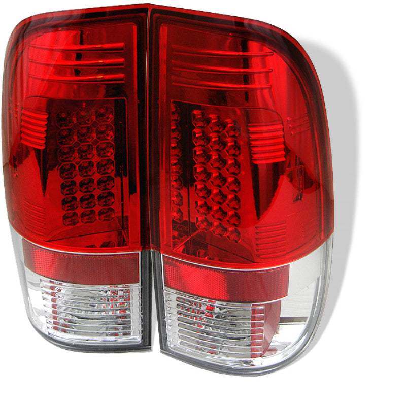 Spyder Ford F150 side 97-03/F250/350 Duty 99-07 LED Tail Lights Red Clear ALT-YD-FF15097-LED-RC-Tail Lights-Deviate Dezigns (DV8DZ9)