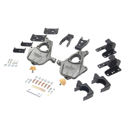 Belltech LOWERING KIT 16.5-17 Chevy Silverado All Cabs 4WD 2inF/4inR-Lowering Kits-Deviate Dezigns (DV8DZ9)