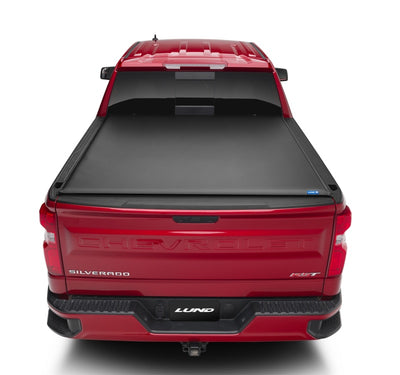 Lund 19-23 Chevrolet Silverado 1500 (5.5ft. Bed) Genesis Roll Up Tonneau Cover - Black-Tonneau Covers - Roll Up-Deviate Dezigns (DV8DZ9)