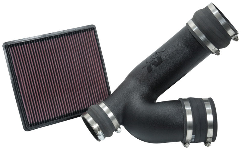 K&N 18-19 Ford F-150 V6-2.7L F/I Performance Air Intake System-Cold Air Intakes-Deviate Dezigns (DV8DZ9)