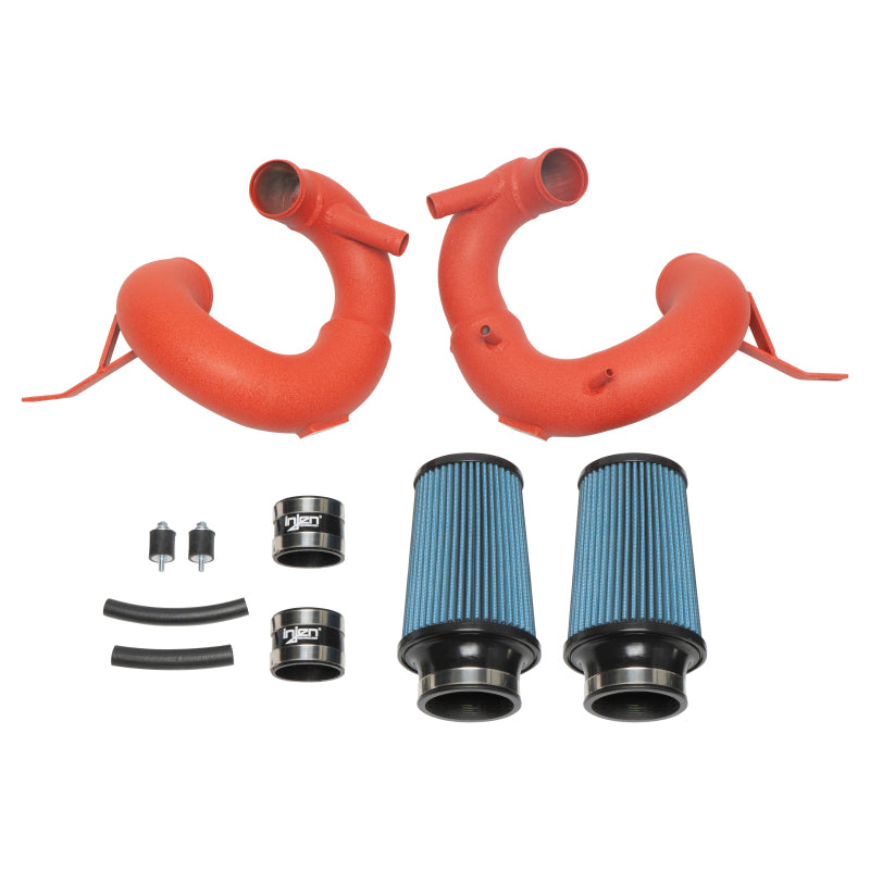 Injen 18-20 Kia Stinger 3.3L Twin Turbo Wrinkle Red Short Ram Air Intake-Cold Air Intakes-Deviate Dezigns (DV8DZ9)