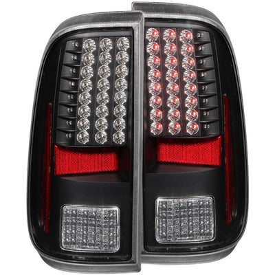 ANZO 2008-2015 Ford F-250 LED Taillights Black-Tail Lights-Deviate Dezigns (DV8DZ9)