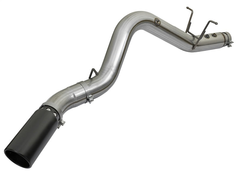 aFe LARGE BORE HD 5in 409-SS DPF-Back Exhaust w/Black Tip 2017 GM Duramax V8-6.6L (td) L5P-DPF Back-Deviate Dezigns (DV8DZ9)