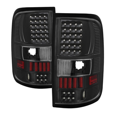 Xtune Ford F150 Styleside 04-08 (Not Fit Heritage & SVT) LED Tail Lights Black ALT-ON-FF15004-LED-BK-Tail Lights-Deviate Dezigns (DV8DZ9)