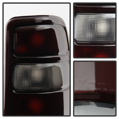 Xtune GMC Yukon 00-06 OEM Style Tail Lights w/ Black Rim Red Smoked ALT-JH-CSUB00-OE-RSM-Tail Lights-Deviate Dezigns (DV8DZ9)