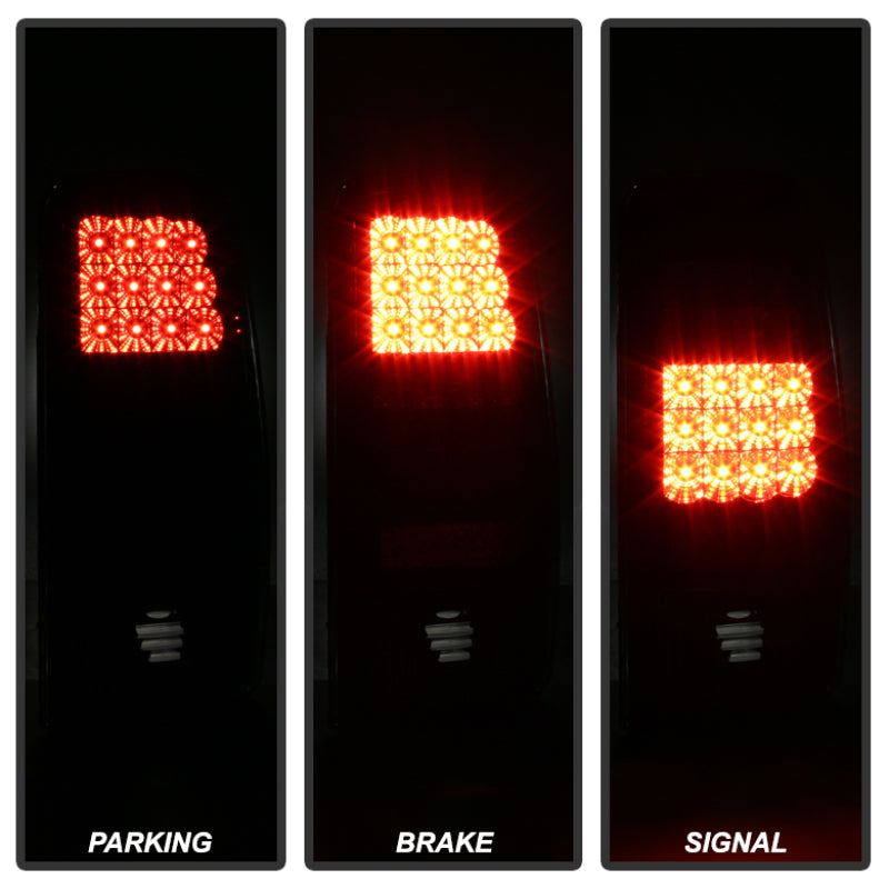 Spyder Chevy Suburban/Tahoe 1500/2500 00-06/GMC Yukon LED Tail Lights Black ALT-YD-CD00-LED-BK-Tail Lights-Deviate Dezigns (DV8DZ9)