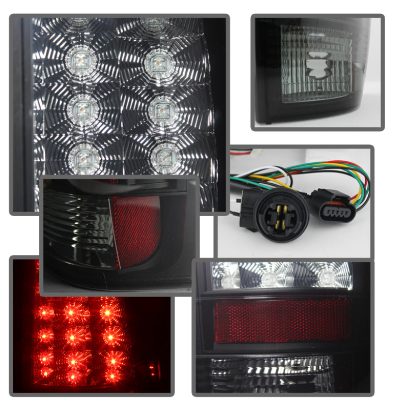 Spyder Chevy Suburban/GMC Yukon/Yukon Denali 07-14 LED Tail Lights Blk Smke ALT-YD-CSUB07-LED-BSM-Tail Lights-Deviate Dezigns (DV8DZ9)