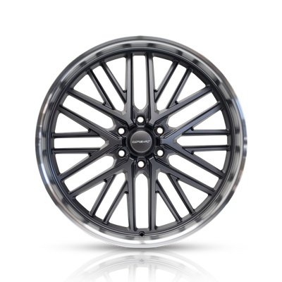 Corsart - Kingpin 6 / 24x10 / 6x135 / ET25 - Matte Gunmetal With Diamond Cut Lip-Wheels-Deviate Dezigns (DV8DZ9)