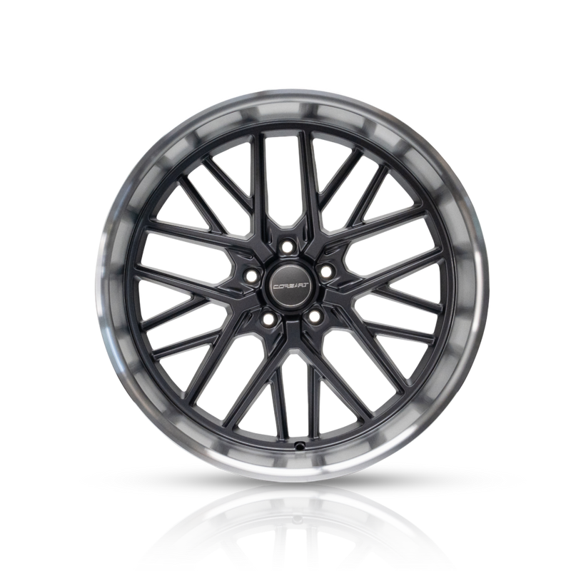 Corsart - Kingpin / 22x12 / 5x139.7 / ET0 - Matte Gunmetal With Diamond Cut Lip-Wheels-Deviate Dezigns (DV8DZ9)