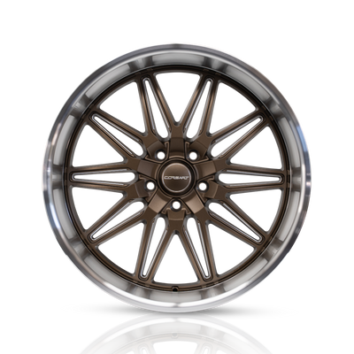 Corsart - Alcatraz / 22x10.5 / 5x139.7 / ET0 - Matte Bronze Milled With Diamond Cut Lip-Wheels-Deviate Dezigns (DV8DZ9)