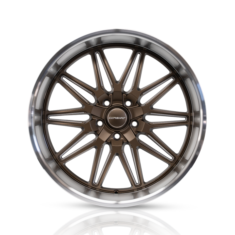 Corsart - Alcatraz / 22x10.5 / 5x139.7 / ET0 - Matte Bronze Milled With Diamond Cut Lip-Wheels-Deviate Dezigns (DV8DZ9)