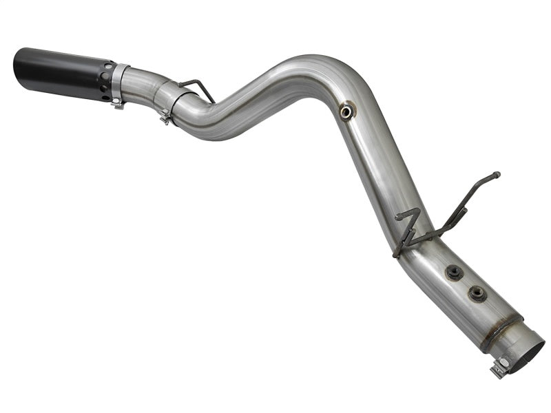 aFe LARGE BORE HD 5in 409-SS DPF-Back Exhaust w/Black Tip 2017 GM Duramax V8-6.6L (td) L5P-DPF Back-Deviate Dezigns (DV8DZ9)