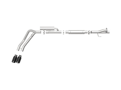 aFe Rebel Series 3in 409 SS Cat-Back Exhaust w/ Black Tips 17-20 Ford F-250/F350 V8 6.2L/7.3L-Catback-Deviate Dezigns (DV8DZ9)