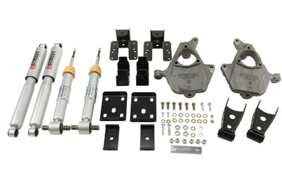 Belltech - Lowering Kit | 14-16 GM Silverado/Sierra All Cabs 2WD | 2" F / 4" R w/ Shocks-Lowering Kits-Deviate Dezigns (DV8DZ9)