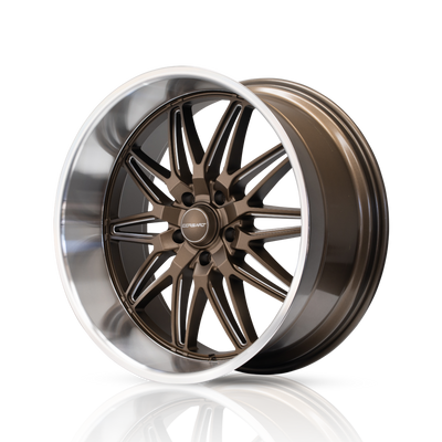 Corsart - Alcatraz / 20x8.5 / 5x139.7 / ET6 - Matte Bronze Milled With Diamond Cut Lip-Wheels-Deviate Dezigns (DV8DZ9)