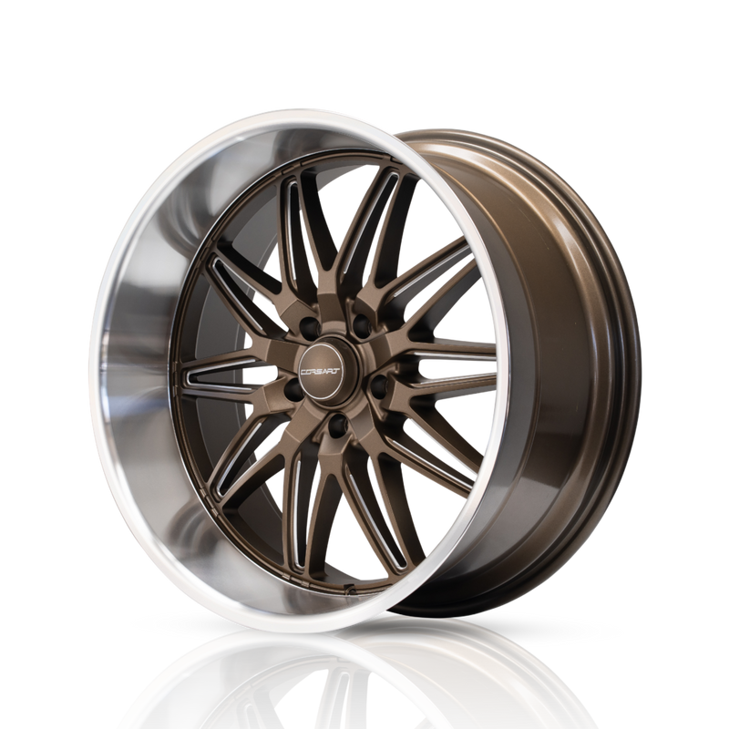 Corsart - Alcatraz / 20x8.5 / 5x139.7 / ET6 - Matte Bronze Milled With Diamond Cut Lip-Wheels-Deviate Dezigns (DV8DZ9)