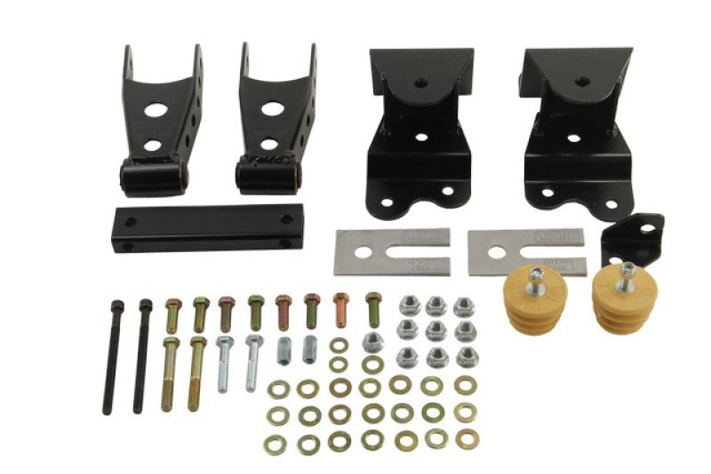 Belltech SHACKLE AND HANGER KIT 88-98 GM C-1500/2500 EXT CAB-Shackle Kits-Deviate Dezigns (DV8DZ9)