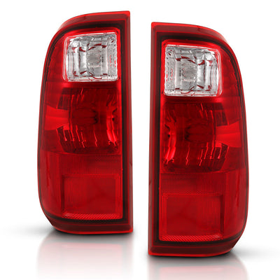 ANZO 2008-2016 Ford F-250 Taillight Red/Clear Lens (OE Replacement)-Tail Lights-Deviate Dezigns (DV8DZ9)