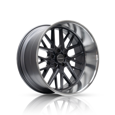 Corsart - Kingpin / 22x12 / 5x139.7 / ET0 - Matte Gunmetal With Diamond Cut Lip-Wheels-Deviate Dezigns (DV8DZ9)