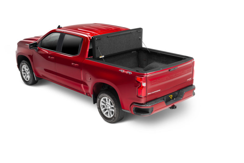 UnderCover 14-18 Chevy Silverado 1500 (19 Legacy) 5.8ft Ultra Flex Bed Cover - Black Textured-Bed Covers - Folding-Deviate Dezigns (DV8DZ9)