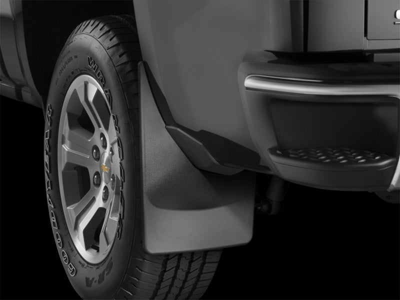 WeatherTech 19+ Dodge Ram w/ Factory Flares Front No Drill Mudflaps - Black-Mud Flaps-Deviate Dezigns (DV8DZ9)
