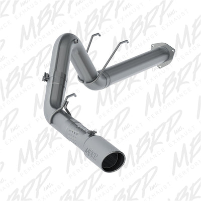 MBRP 17-19 Ford F250/350/450 6.7L 4in Aluminized Filter Back Single Tip Exhaust System-DPF Back-Deviate Dezigns (DV8DZ9)