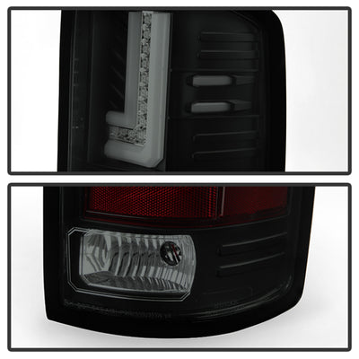 Spyder GMC Sierra 14-16 LED Tail Lights Black Smoke ALT-YD-GS14-LBLED-BSM-Tail Lights-Deviate Dezigns (DV8DZ9)