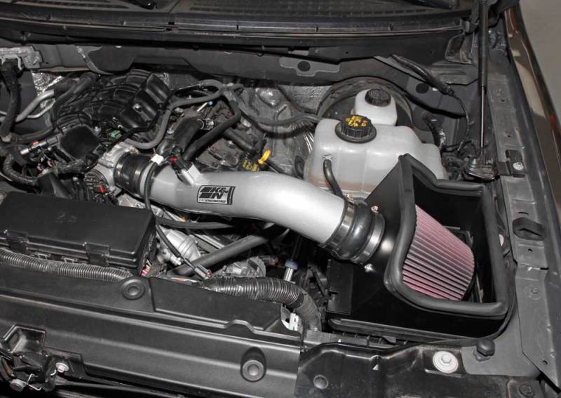 K&N 12-13 Ford F150 3.7L V6 Black High-Flow Performance Intake-Cold Air Intakes-Deviate Dezigns (DV8DZ9)