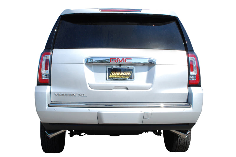 Gibson 14-19 Cadillac Escalade Base 6.2L 3.5in/2.25in Cat-Back Dual Extreme Exhaust - Aluminized-Catback-Deviate Dezigns (DV8DZ9)