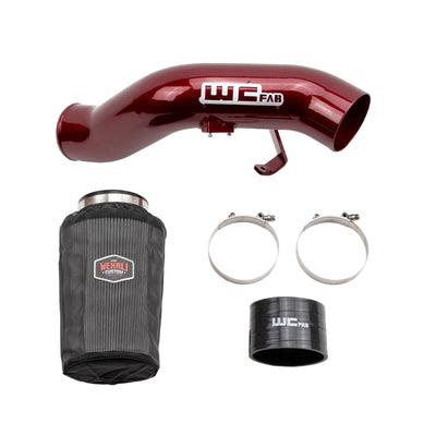 Wehrli 03-07 Ford 6.0L Powerstroke 4in Intake Kit - Bengal Red-Cold Air Intakes-Deviate Dezigns (DV8DZ9)